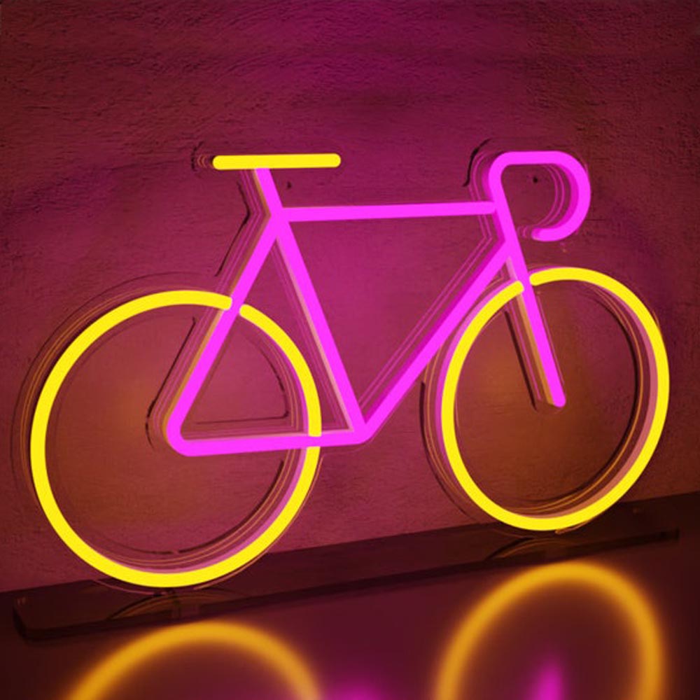 Bicycle LED neon light sign