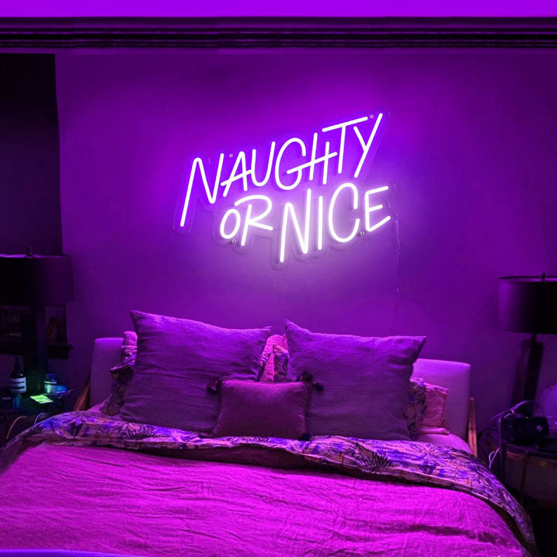 Naughty or Nice Neon Sign