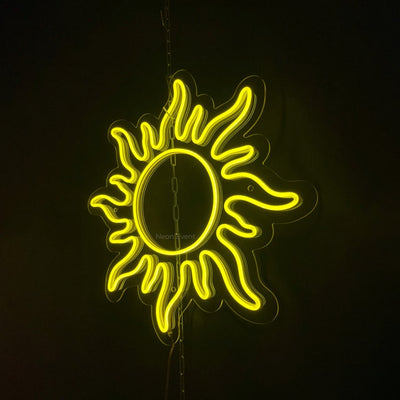 Sun neon sign - LED Neon Sign,   Sunset led sign, Sunrise neon sign, Suny neon sign,  Space Neon Sign