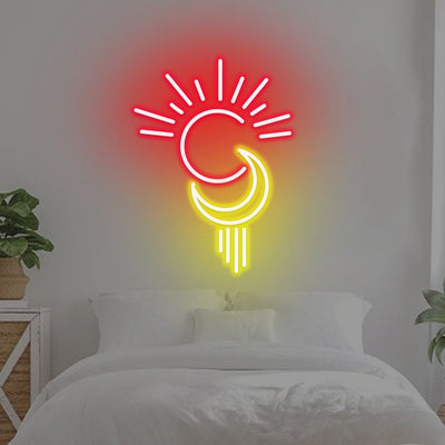 Sun and Moon Neon Sign 