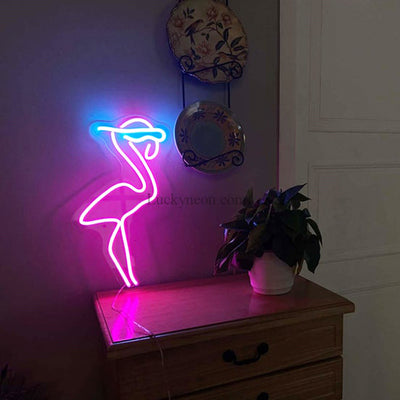 Flamingo Neon Sign,Animal Neon Sign Custom,Neon Lights, Led Sign For Bedroom, Pink Light Up Sign for Home Room