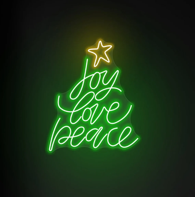 Joy Love Peace Neon Sign