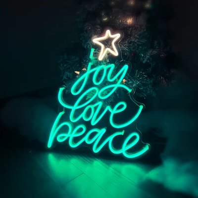 Joy Love Peace Neon Sign