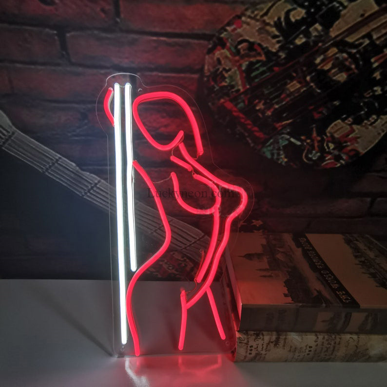 Dancer Neon Pole Dancing Neon Sign