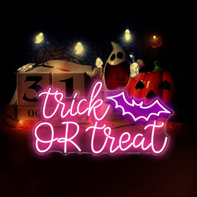 Trick or Treat Led neon sign Halloween neon light Home decor