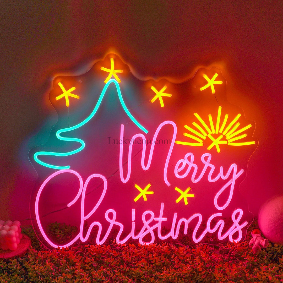 クリスマス,LEDチューブライト MERRY CHRISTMAS Amazon.com: LAMPHOME [Large 48