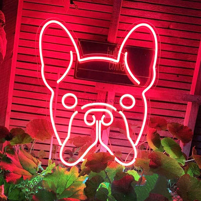 Pug neon sign, Dog Neon Sign, Custom dog Pet Neon Sign
