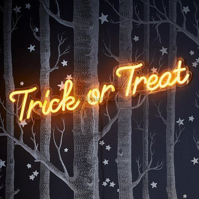 Trick Or Treat Neon Sign/ Halloween Neon Sign