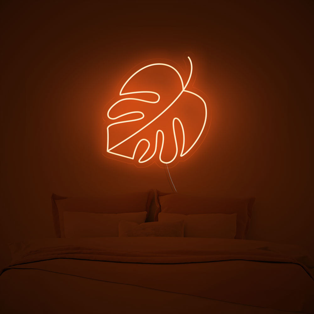 Monstera Leaf LED Neon Sign | Led neon lighting, Neon wall art, Led neon signs
