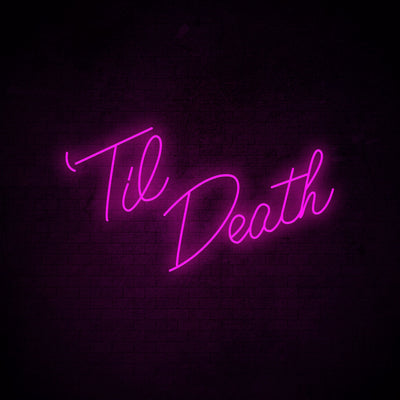 Til Death Neon Sign Flex Led Text Neon Light Sign Led Text Custom Led Neon Sign Wedding Party Home Decoration