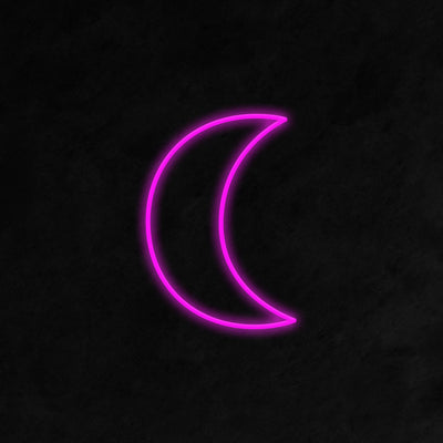 Neon Light Moon LED Neon Signs Art Wall Lighting Decor for House Bar Recreational, Birthday Party Kids Room (Pink Moon)
