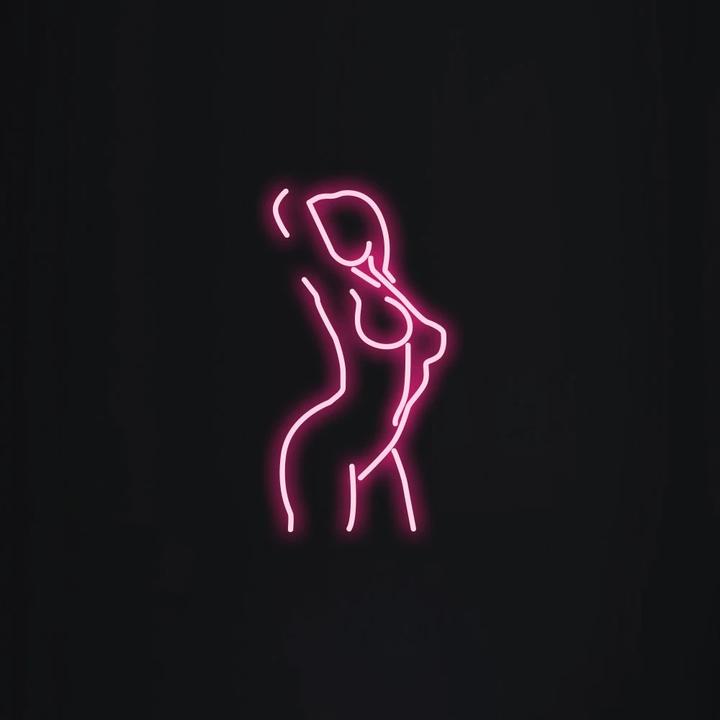 Sexy Girl Neon Sign | Female Neon Sign | Nude Girl Wall Decor
