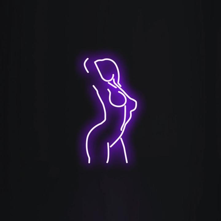 Sexy Lady Back Neon Sign | FEMALE POSE Led Neon sign beauty girl | Woman Neon Light 