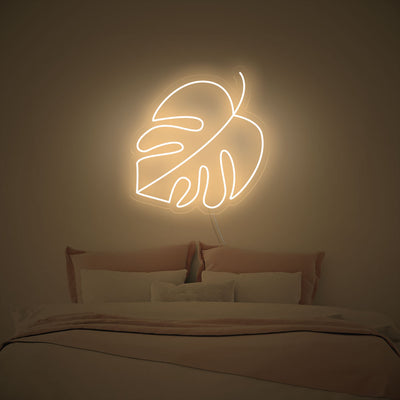 Monstera Leaf LED Neon Sign | Led neon lighting, Neon wall art, Led neon signs